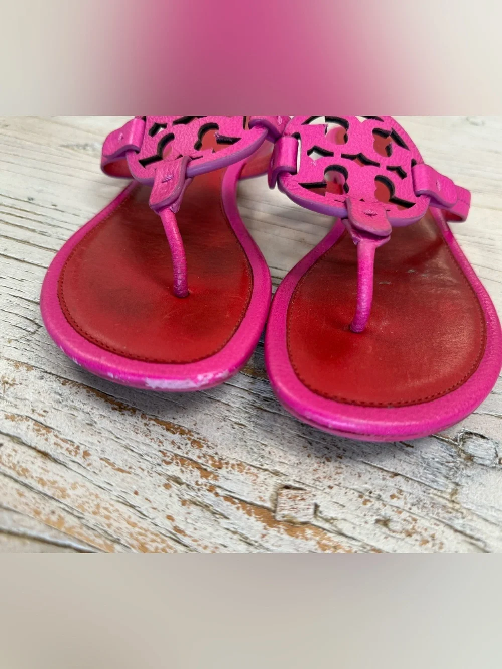 Tory Burch Millar Hot Pink sandals size 8.5